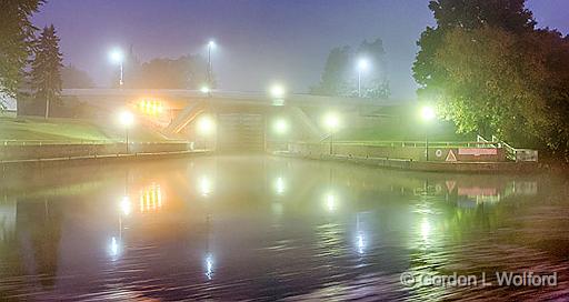 Foggy Beckwith Street Bridge_P1180783-5.jpg - Photographed along the Rideau Canal Waterway at Smiths Falls, Ontario, Canada.